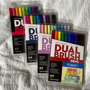 Bundle of 4 Sets of Tombow Brush Pens
